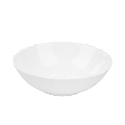 Salaterka biała Carbo szkło hartowane 15 cm