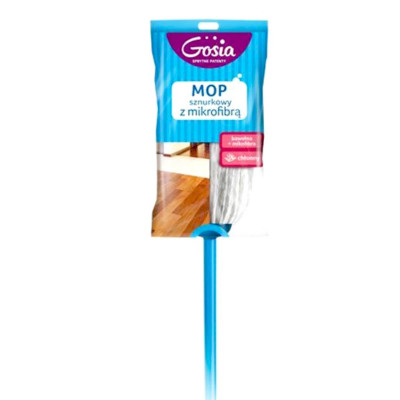 Mop sznurkowy z kijem mikrofibra Gosia