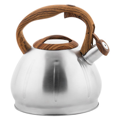 Czajnik stalowy czajnik na kuchenkę Beno drewnopodobna rączka 3l