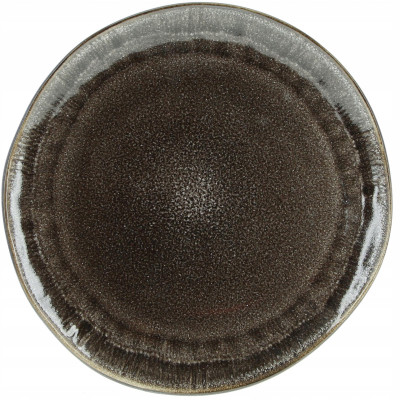 Talerz obiadowy płaski ceramiczny Black Jeans czarny 27 cm