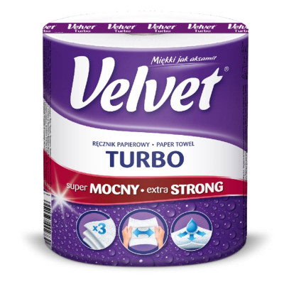 Ręcznik kuchenny ręcznik papierowy Velvet Turbo rolka