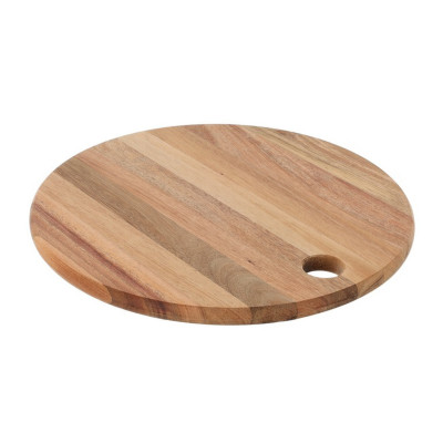 Deska do krojenia okrągła drewniano akacjowe 38x1,5 cm