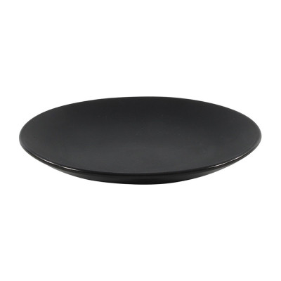 Talerz deserowy ceramiczny czarny mat 20 cm