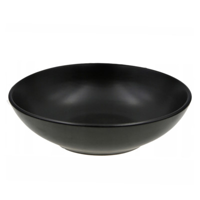 Talerz głęboki do zupy miseczka ceramiczna Black czarna mat 20 cm