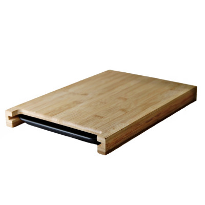 Deska do krojenia chleba bambusowa z tacą na okruchy 38x26 cm