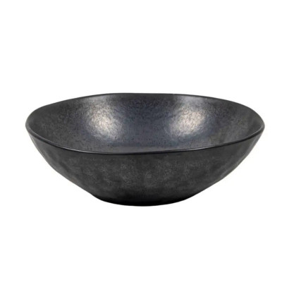 Miska ceramiczna okrągła Manhattan czarna 17,5x5,5 cm