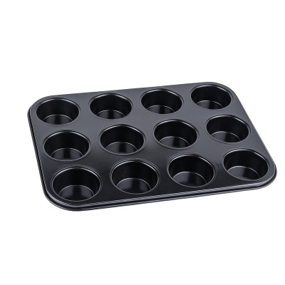 Forma na 12 muffinek stalowa non-stick TOPFANN 35,5x27 cm