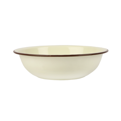 Miska emaliowana kremowa mix wzorów 22 cm