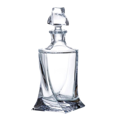Karafka do whisky BOHEMIA QUADRO 500 ml szkło kryształowe