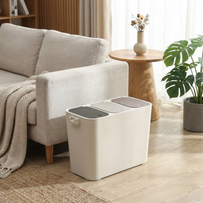 Kosz do segregacji śmieci 3-komorowy kosz do kuchni 27l