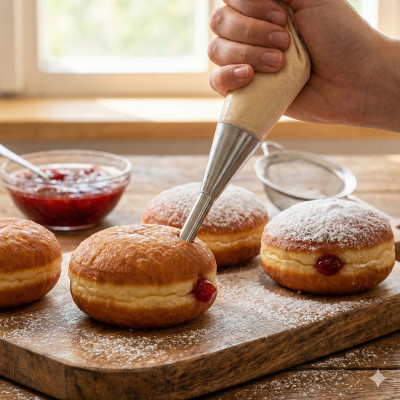 Końcówka do nadziewania pączków nadziewarka 9x2,5x0,8cm