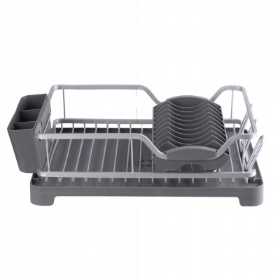 Suszarka do naczyń z podstawką stojąca aluminiowa ociekacz 50x32,5x15 cm