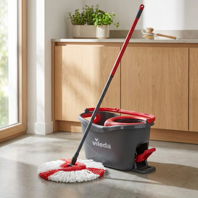 Zestaw mop obrotowy z wiadrem VILEDA Turbo Easy Wring & Clean