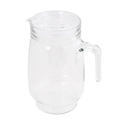 Dzbanek szklany do zimnych napojów 1,5l z pokrywką, ergonomiczny uchwyt