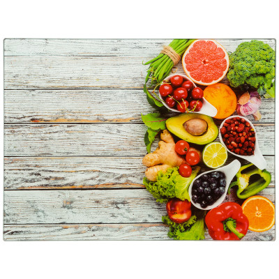 Deska szklana do krojenia Warzywa i owoce 30x40 cm