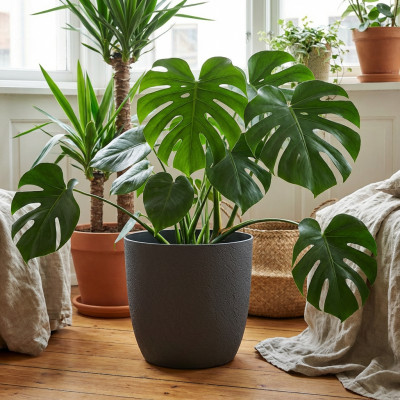 Osłonka na doniczkę Turo Eco Recycled 24 antracyt