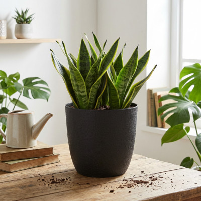 Osłonka na doniczkę Turo Eco Recycled 17 czarna