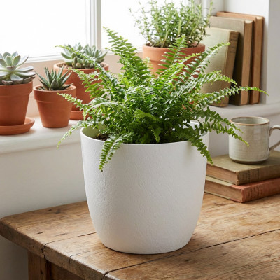 Osłonka na doniczkę Turo Eco Recycled 17 biała