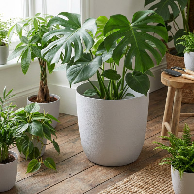 Osłonka na doniczkę Turo Eco Recycled 30 platyna (bez wkładu)