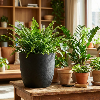 Osłonka na doniczkę Turo Eco Recycled 19 czarna