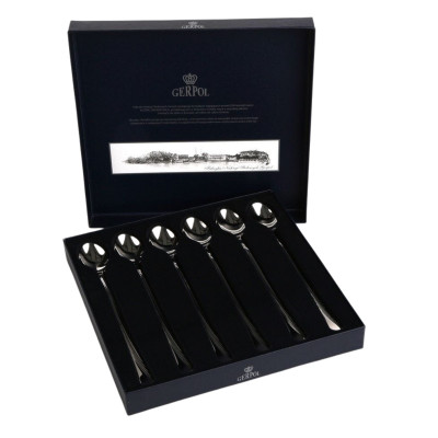 Zestaw 6 łyżeczek koktajlowych długich GERPOL Violino połysk