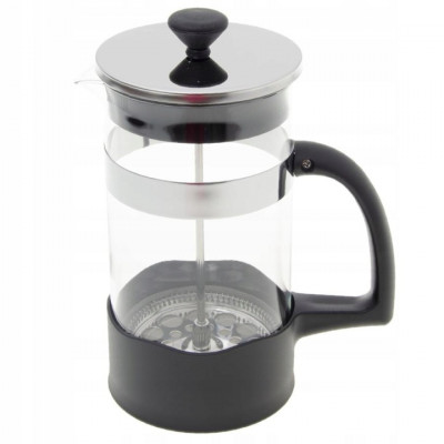 Zaparzacz do kawy herbaty French Press stalowy czarny 1000 ml