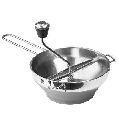 Stalowy przecierak maszynka do warzyw i owoców z 3 wymiennymi sitkami 19 cm 33x19x17,5 cm