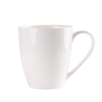 Kubek porcelanowy do kawy herbaty ecru gładki 330 ml