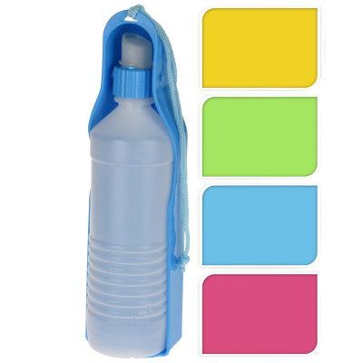 Turystyczna butelka poidło z miską dla psa 450 ml kolory