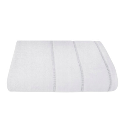Chłonny biały ręcznik do twarzy Mari 50x90 cm miękka bawełna frotte