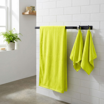 Ręcznik łazienkowy z mikrofibry Amy 70x140 cm limonka