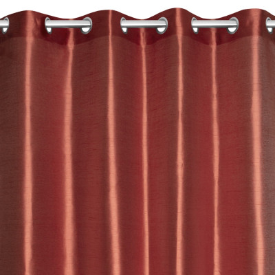 Zasłona na przelotkach Rid Satin terracotta 140x240 cm