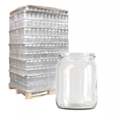 Słoik szklany na przetwory 540 ml bez wieczka paleta 672 szt na miód, ogórki dżem
