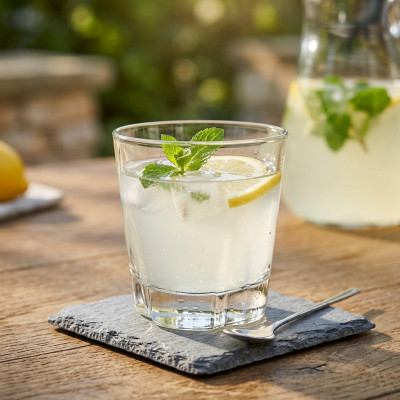 Szklanka niska do wody i napojów z grubym dnem 200 ml