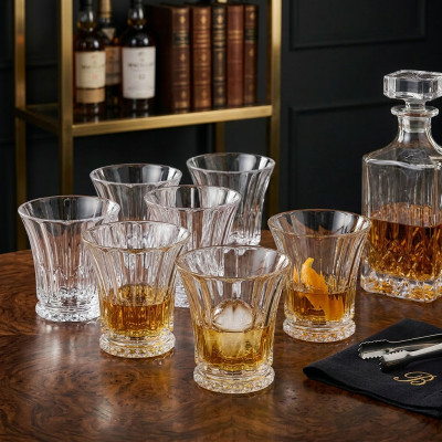 Komplet 6 szklanek do whisky BOHEMIA WELLINGTON 300 ml szkło kryształowe