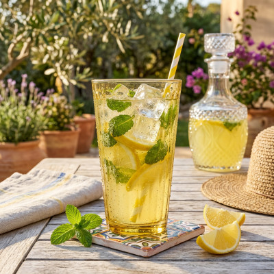 Szklanka do wody i napojów żółta 400 ml