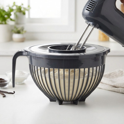 Plastikowa miska do miksowania z pokrywką i uchwytem Linea 3L mix 4 kolory