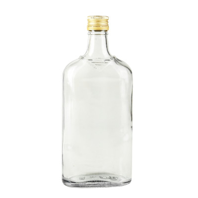Szklana butelka płaska na nalewki z zakrętką 500 ml