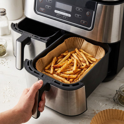 Zestaw 60 papierowych wkładów do frytkownicy Air Fryer 20x14 cm prostokątne