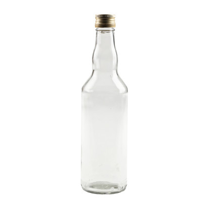Szklana butelka na nalewki z zakrętką okrągła 500 ml