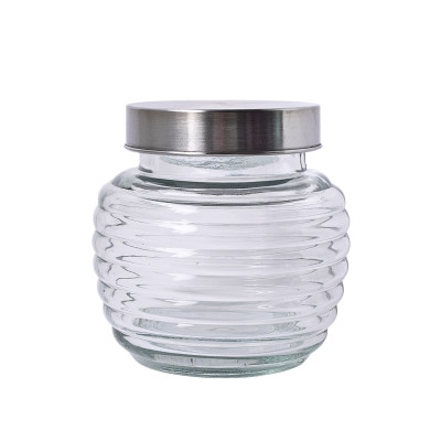 Pojemnik szklany z metalową pokrywką 450 ml