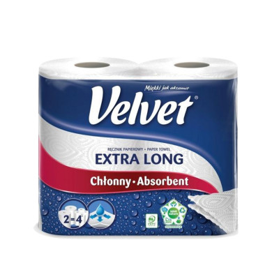 Ręcznik papierowy VELVET Extra Long 2 rolki