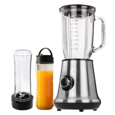 Blender kielichowy ze szklanym dzbankiem 1l i 2 bidonami MPM MBL-15M