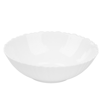 Salaterka ze szkła hartowanego biała Carbo 20 cm