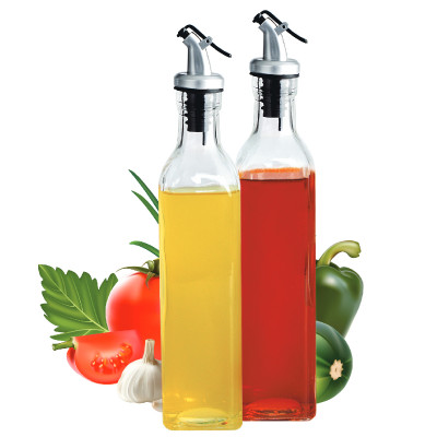 Butelka na oliwę z dozownikiem szklana 500 ml