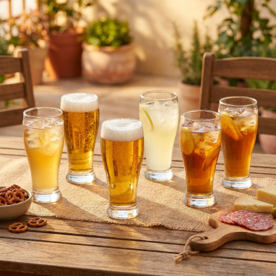 Zestaw 6 szklanek do piwa i napojów LAV Brotto 330 ml