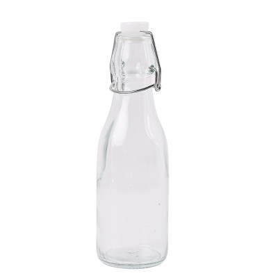 Szklana butelka z klipsem 250 ml na soki nalewki