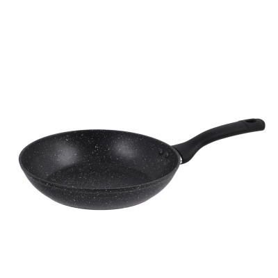 Patelnia aluminiowa nieprzywierająca czarny granit 24 cm gaz indukcja