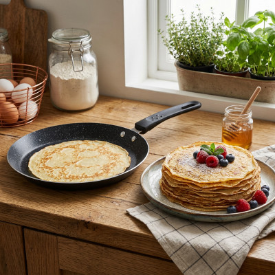 Patelnia do naleśników i placków non-stick z efektem granitu 24 cm