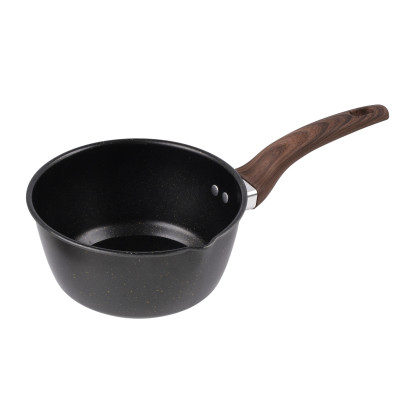 Rondel stalowy z powłoką non-stick drewnopodobna rączka 1,5l